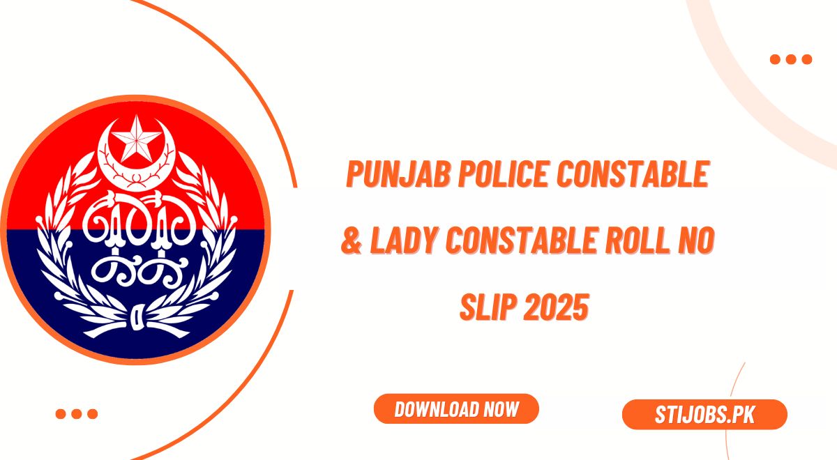 Punjab Police Constable & Lady Constable Roll No Slip 2025 Downlaod