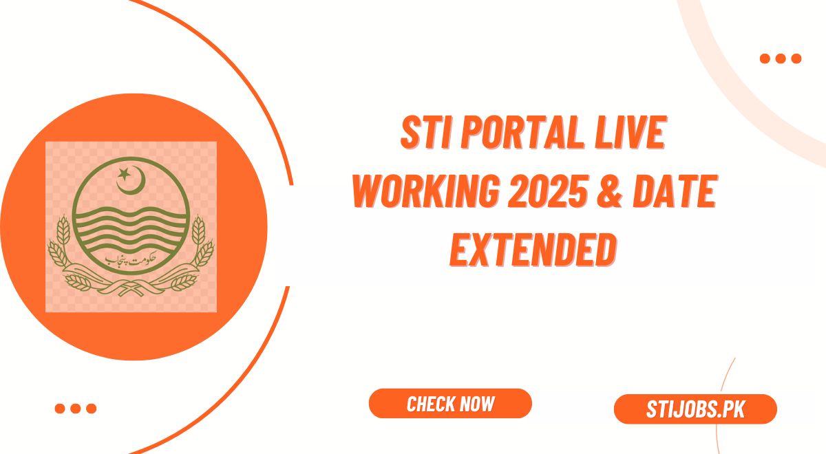 STI Portal sti.pesrp.edu.pk Live Working 2025 & Date Extended