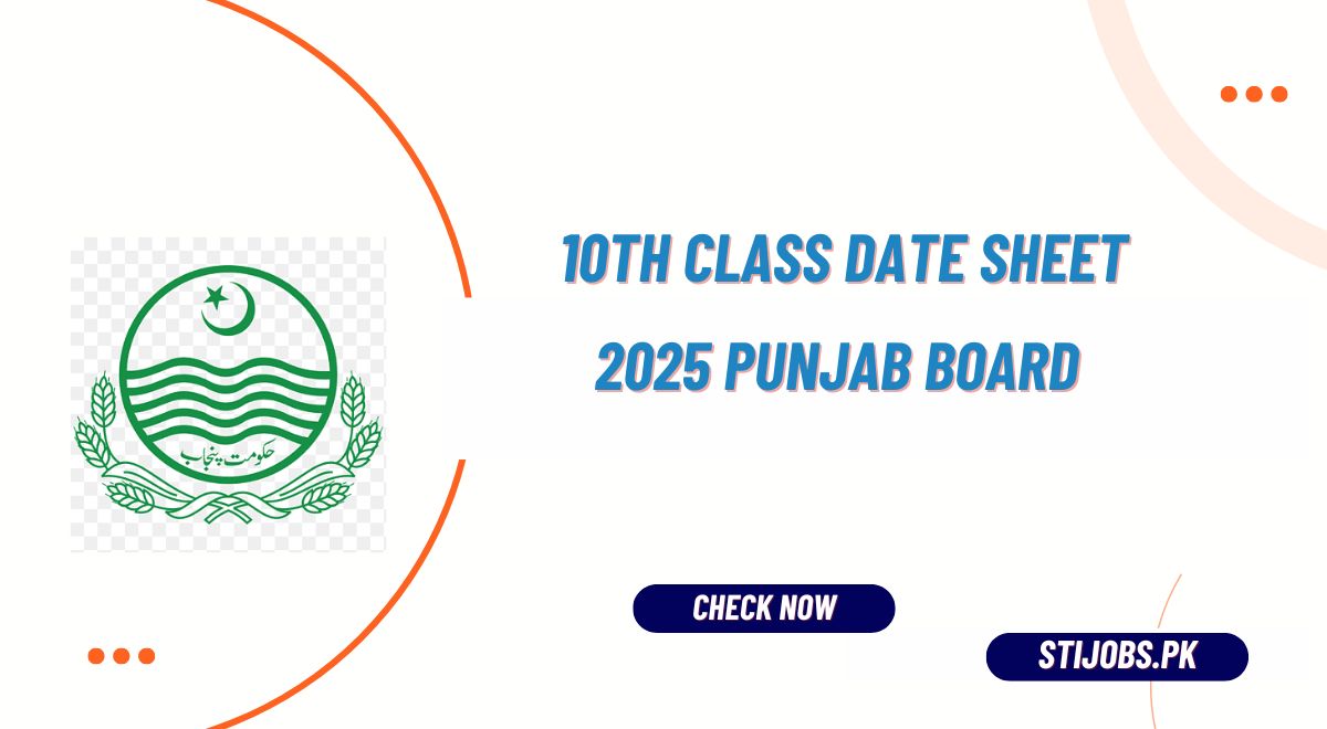 10th Class Date Sheet 2025 Punjab Board Check Online