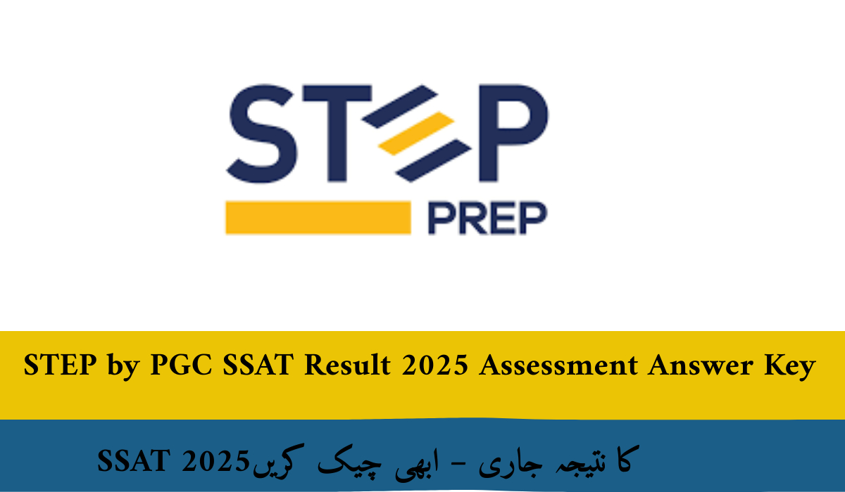 STEP by PGC SSAT Result 2025 Assessment Answer Key