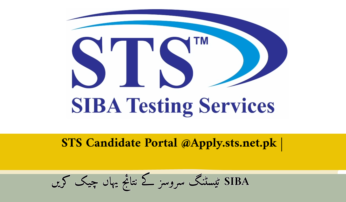 Login STS Portal @Apply.sts.net.pk STS Candidate Portal